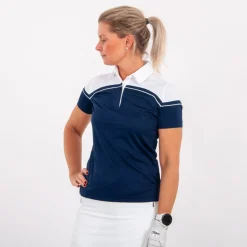 Cutter & Buck Pikétröjor Dam-Seabeck Blå Vit Navy/Vit (58000)