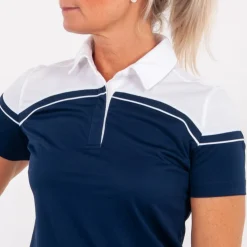 Cutter & Buck Pikétröjor Dam-Seabeck Blå Vit Navy/Vit (58000)