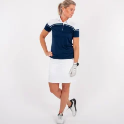 Cutter & Buck Pikétröjor Dam-Seabeck Blå Vit Navy/Vit (58000)