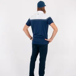 Cutter & Buck Pikétröjor Herr-Seabeck Blå Vit Navy/Vit (58000)