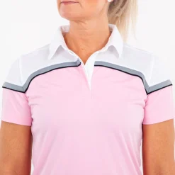 Cutter & Buck Pikétröjor Dam-Seabeck Rosa Vit Rosa/Vit (21000)