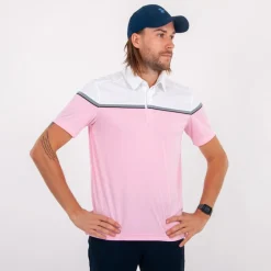 Cutter & Buck Pikétröjor Herr-Seabeck Rosa Vit Ljusrosa/Vit (21000)