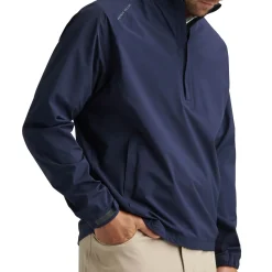 Peter Millar Regnjackor Herr-Shield Half-Zip Rain Shell Blå Navy