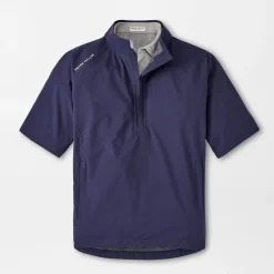 Peter Millar Regnjackor Herr-Shield Short Sleeve Rain Shell Blå Navy