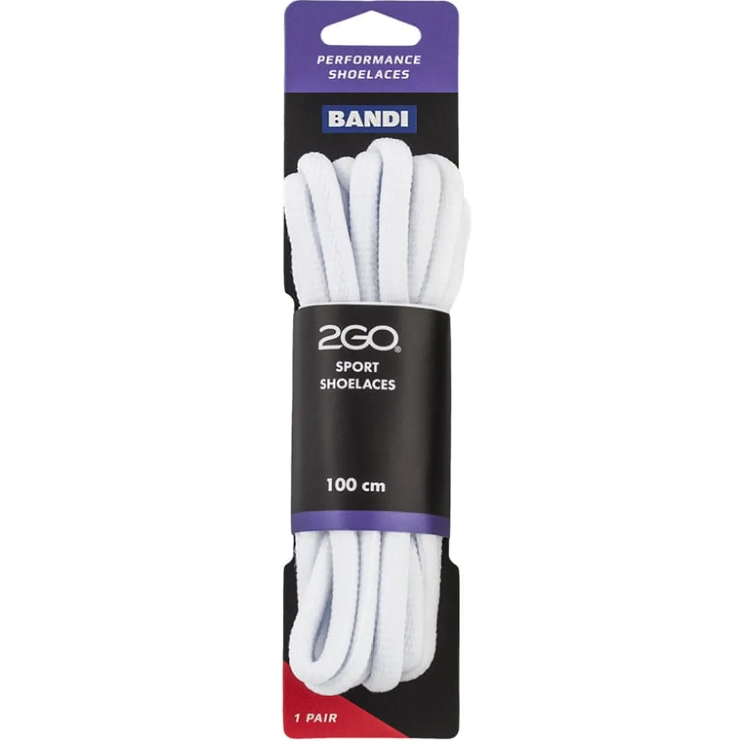 2GO Skotillbehör-Shoelaces 210 White 100 cm
