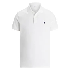Ralph Lauren Pikétröjor Herr-Short Sleeve Polo Performance Stretch Mesh Ceramic White