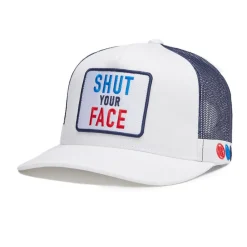 G/Fore Kepsar-Shut Your Face Trucker Vit Vit (Snow)