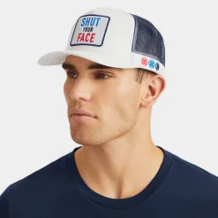 G/Fore Kepsar-Shut Your Face Trucker Vit Vit (Snow)