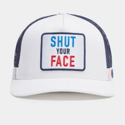 G/Fore Kepsar-Shut Your Face Trucker Vit Vit (Snow)