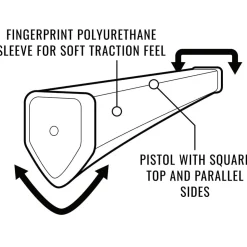 Lamkin Puttergrepp-Sink fit PU Squaretop Putter