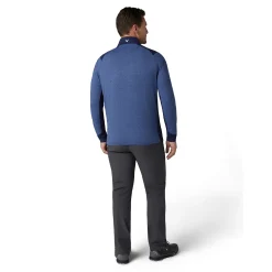 Callaway Tröjor Herr-Soft Touched Blocked 1/4 Zip Peacoat-Heather