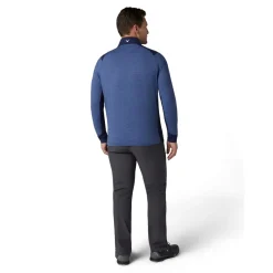 Callaway Tröjor Herr-Soft Touched Blocked 1/4 Zip Peacoat-Heather