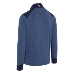 Callaway Tröjor Herr-Soft Touched Blocked 1/4 Zip Peacoat-Heather