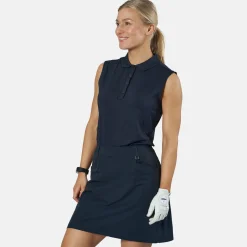 Ping Pikétröjor Dam-Solene SL P93457 Blå Navy (N125)