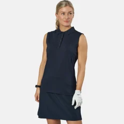 Ping Pikétröjor Dam-Solene SL P93457 Blå Navy (N125)