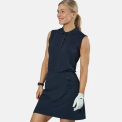 Ping Pikétröjor Dam-Solene SL P93457 Blå Navy (N125)