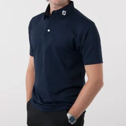 FootJoy Pikétröjor Herr-Solid Stretch Tour Blå Navy