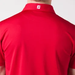 FootJoy Pikétröjor Herr-Solid Stretch Tour Röd