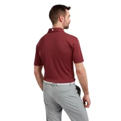 FootJoy Pikétröjor Herr-Solid Stretch Tour Röd Vinröd (Maroon)