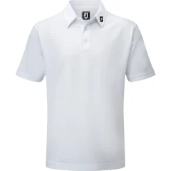 FootJoy Pikétröjor Herr-Solid Stretch Tour Vit