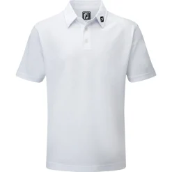 FootJoy Pikétröjor Herr-Solid Stretch Tour Vit