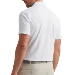 Peter Millar Pikétröjor Herr-Soul Performance Mesh Polo Vit White