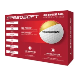 TaylorMade Spinn-/Kontrollbollar-Speed Soft Vit White
