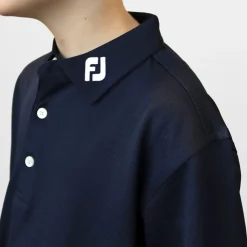FootJoy Juniorkläder Kille-Stretch Pique JR Blå Navy