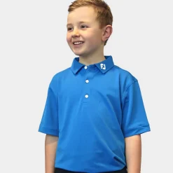 FootJoy Juniorkläder Kille-Stretch Pique JR Blå Blå (Cobolt)