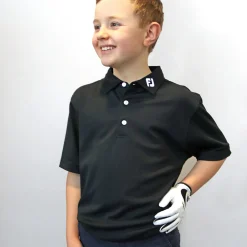 FootJoy Juniorkläder Kille-Stretch Pique JR Svart