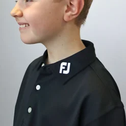 FootJoy Juniorkläder Kille-Stretch Pique JR Svart
