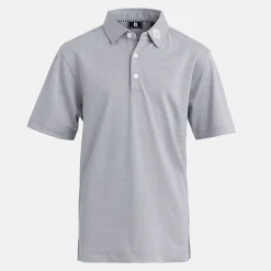 FootJoy Juniorkläder Kille-Stretch Pique Solid Heather-Grey