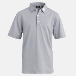 FootJoy Juniorkläder Kille-Stretch Pique Solid Heather-Grey