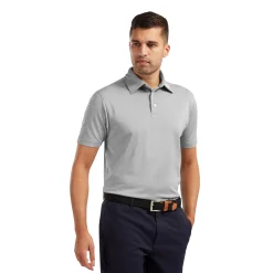 FootJoy Pikétröjor Herr-Stretch Pique Solid Heather Grey