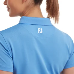 FootJoy Pikétröjor Dam-Stretch Pique Solid Light-Blue