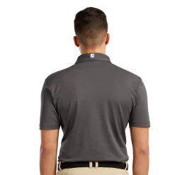 FootJoy Pikétröjor Herr-Stretch Pique Solid Grå Charcoal