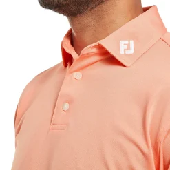 FootJoy Pikétröjor Herr-Stretch Pique Solid Grön Papaya
