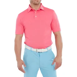 FootJoy Pikétröjor Herr-Stretch Pique Solid Rosa Watermelon