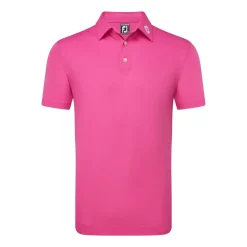 FootJoy Pikétröjor Herr-Stretch Pique Solid Rosa Hot Pink