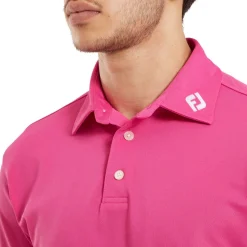 FootJoy Pikétröjor Herr-Stretch Pique Solid Rosa Hot Pink