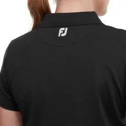 FootJoy Pikétröjor Dam-Stretch Pique Solid Svart