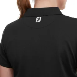 FootJoy Pikétröjor Dam-Stretch Pique Solid Svart