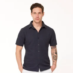 Func Factory Pikétröjor Herr-Structure Dark Blue (651)