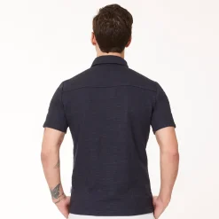 Func Factory Pikétröjor Herr-Structure Dark Blue (651)