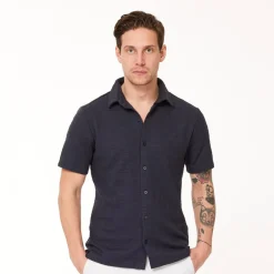 Func Factory Pikétröjor Herr-Structure Dark Blue (651)