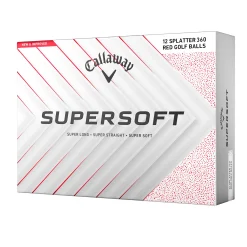 Callaway Distansbollar-Supersoft 25 Vit Splatter-red