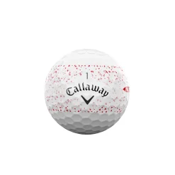 Callaway Distansbollar-Supersoft 25 Vit Splatter-red