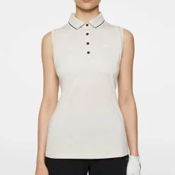 J.Lindeberg Pikétröjor Dam-Swing Sleeveless Top Moonbeam