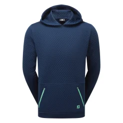 FootJoy Tröjor Herr-Textured Knit Hoodie Blå Navy