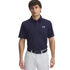 Under Armour Pikétröjor Herr-T2G Pique Polo Blå Navy (Midnight 410)